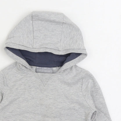 Jarvis Archer Boys Grey Cotton Pullover Hoodie Size 2 Years Pullover - Space Rocket Backpack