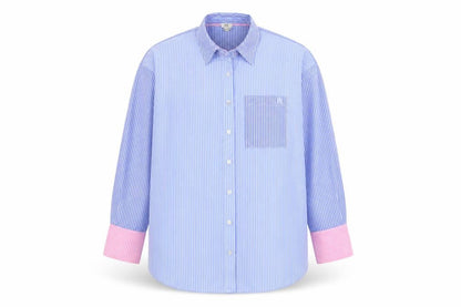 Mens UK Size XS River Island Blue  Button-Up Long Sleeve Casual Shirt