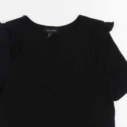Womens UK Size 10 New Look Black Pullover Jumper