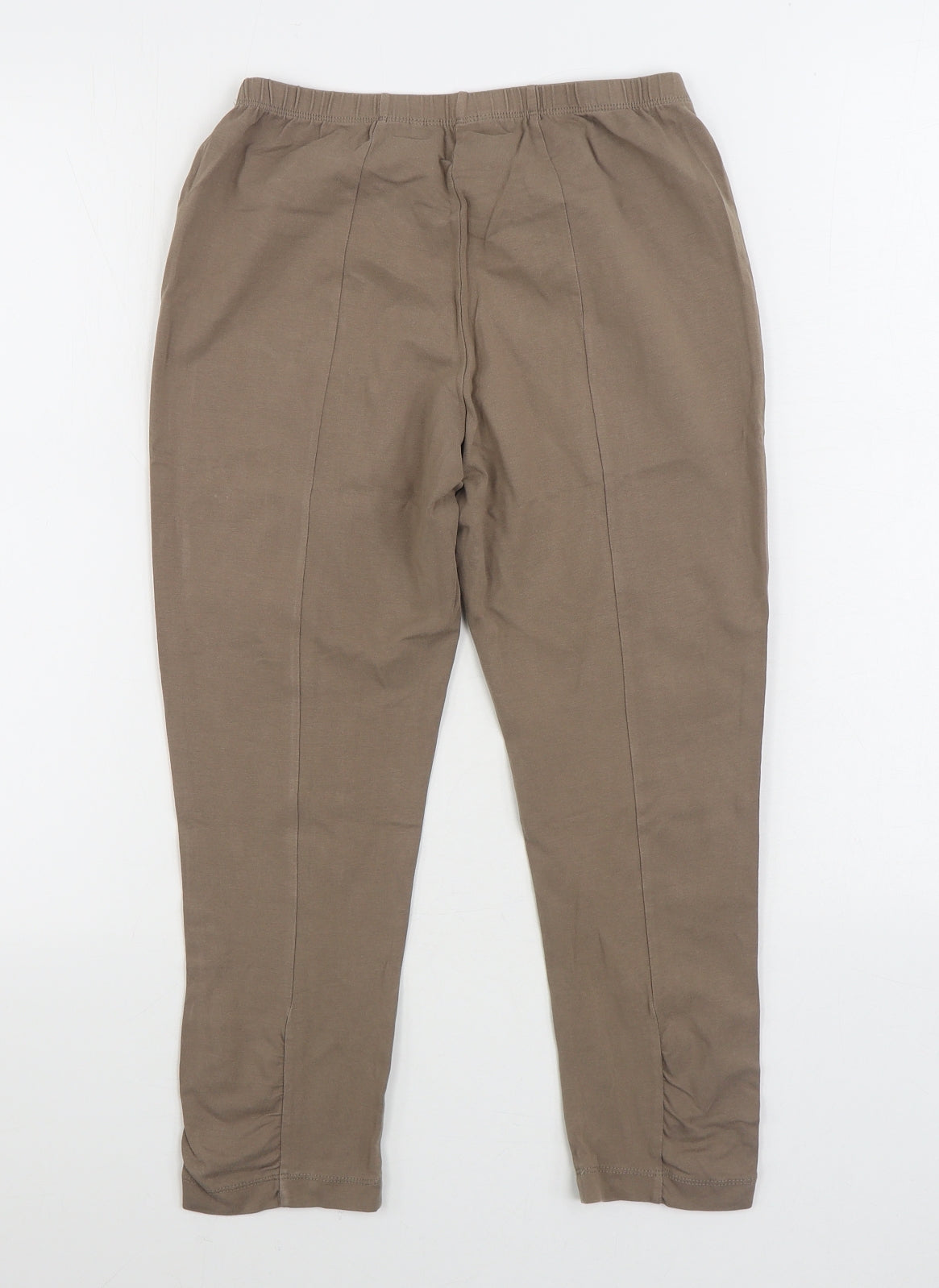 Sandwich Womens Brown Cotton Jogger Leggings Size S L22 in - Ruched Ankle
