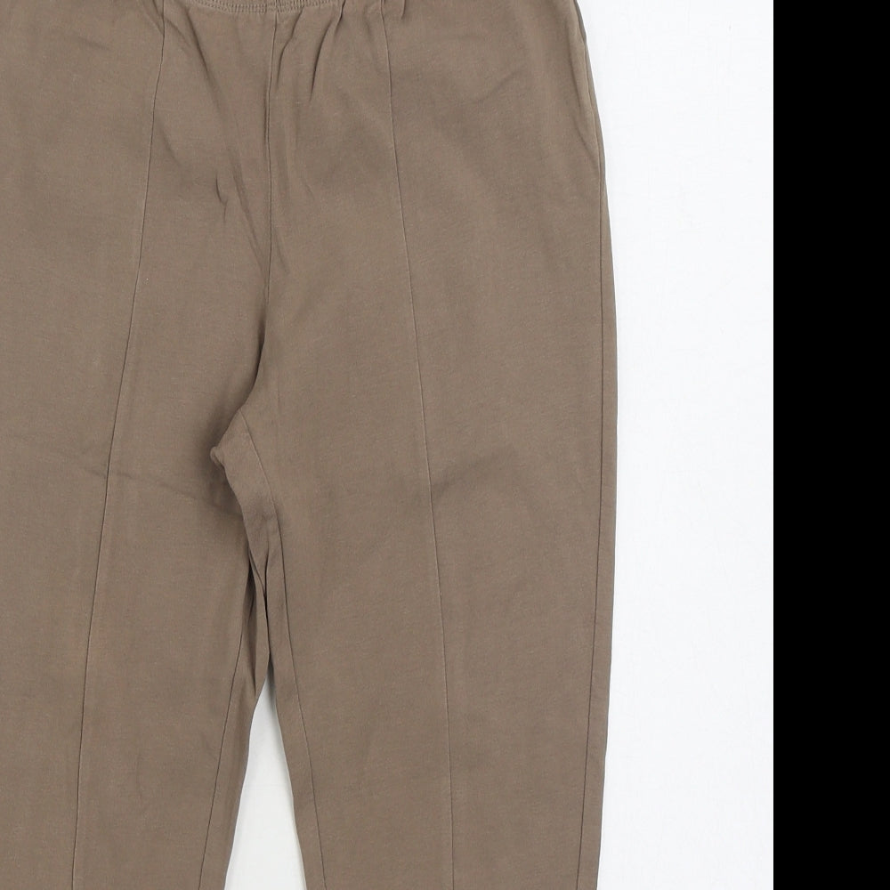 Sandwich Womens Brown Cotton Jogger Leggings Size S L22 in - Ruched Ankle