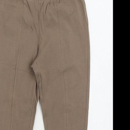 Sandwich Womens Brown Cotton Jogger Leggings Size S L22 in - Ruched Ankle