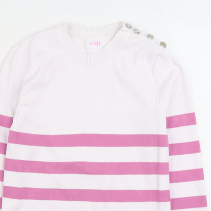 Womens UK Size S Savida White Pullover Jumper