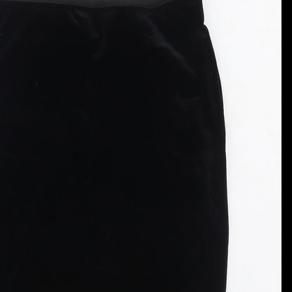 Only Womens Black Polyester Straight & Pencil Skirt Size M - Lace detail