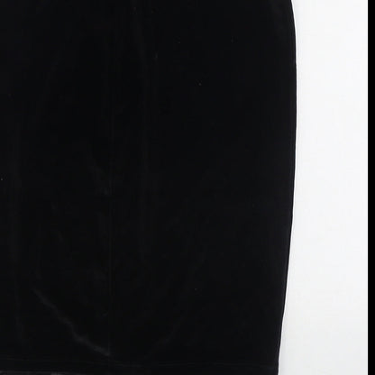 Only Womens Black Polyester Straight & Pencil Skirt Size M - Lace detail