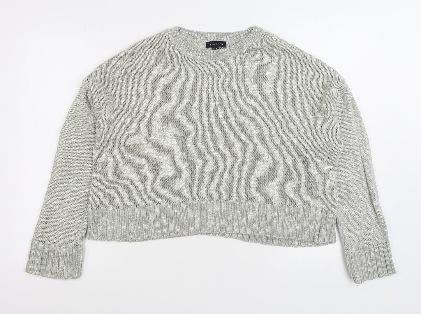 Womens UK Size M New Look Grey Pullover Jumper