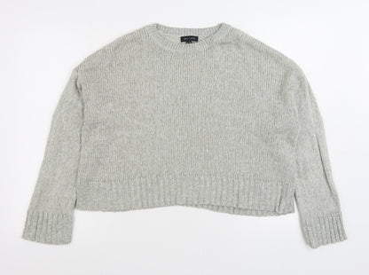 Womens UK Size M New Look Grey Pullover Jumper