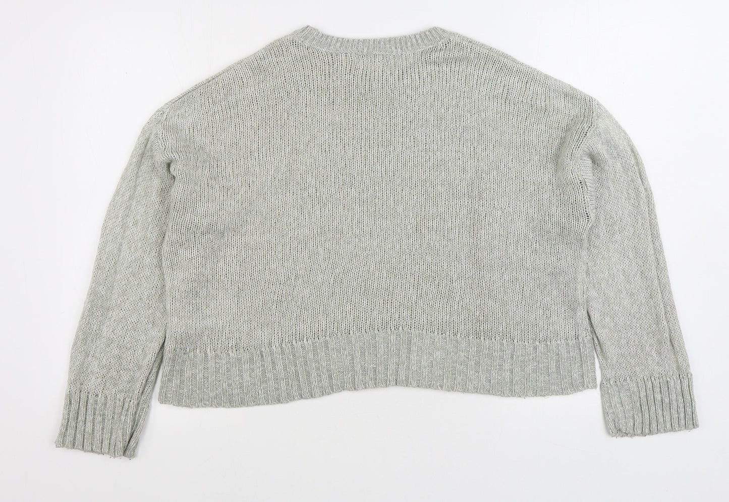 Womens UK Size M New Look Grey Pullover Jumper