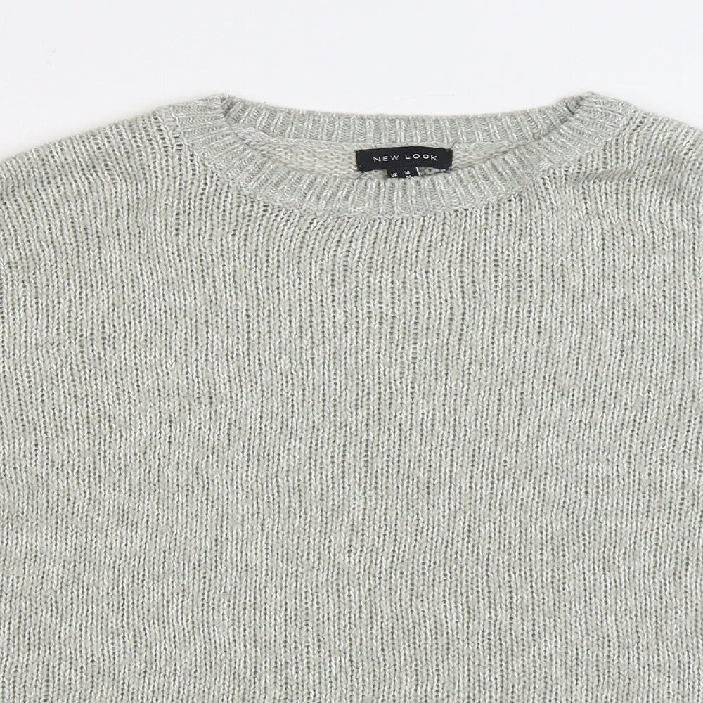 Womens UK Size M New Look Grey Pullover Jumper