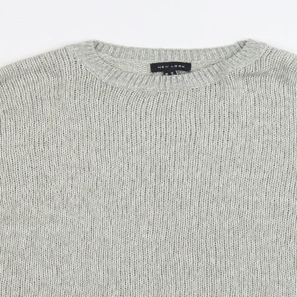 Womens UK Size M New Look Grey Pullover Jumper