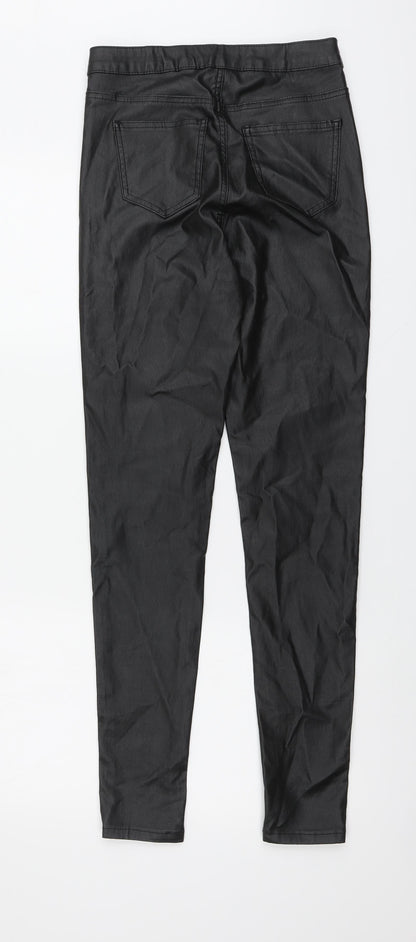 Womens UK Size 8 Quiz Regular Fit Jegging Black Trousers