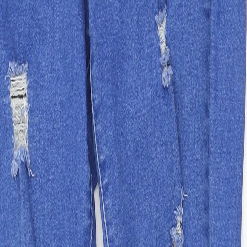 Womens UK Size 8 Girl Vivi Regular Fit Skinny Blue Jeans