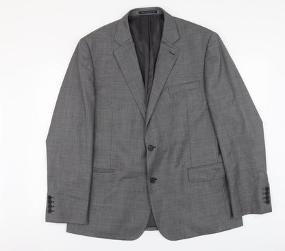 Mens UK Size L Paul Costelloe Regular Grey Suit Jacket