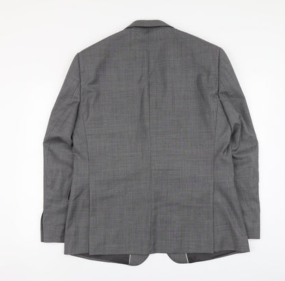 Mens UK Size L Paul Costelloe Regular Grey Suit Jacket