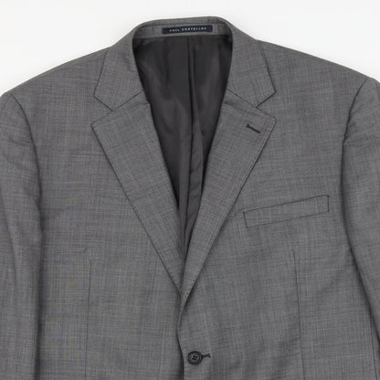 Mens UK Size L Paul Costelloe Regular Grey Suit Jacket