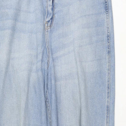 Hollister Womens Blue Cotton Boyfriend Jeans Size 29 L27 in Regular Button