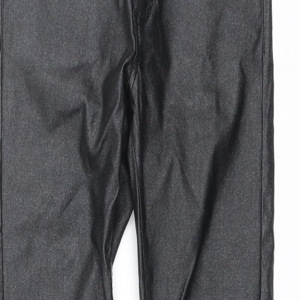 Mybestiny Womens Black Viscose Jegging Trousers Size S L27 in Regular Button