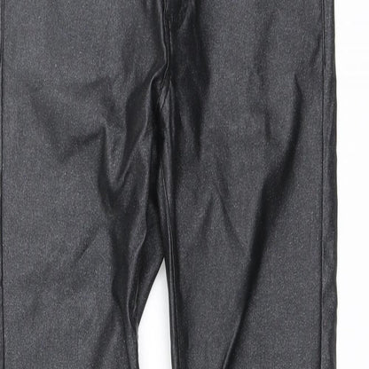 Mybestiny Womens Black Viscose Jegging Trousers Size S L27 in Regular Button