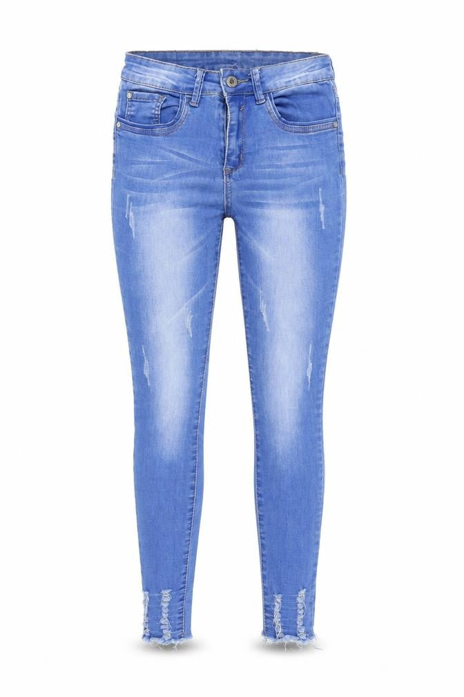 Womens UK Size S Girl Vivi Regular Fit Skinny Blue Jeans