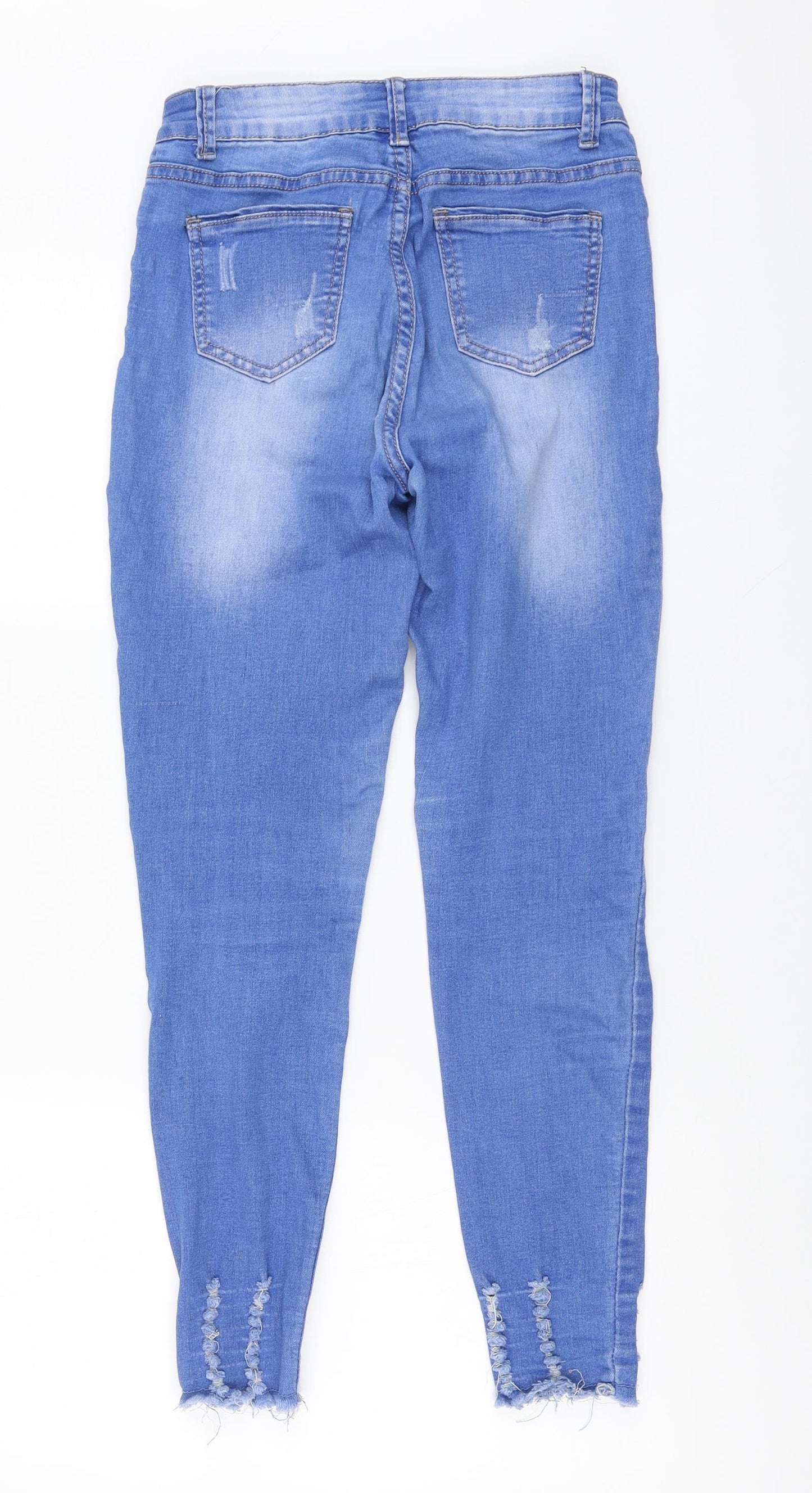 Womens UK Size S Girl Vivi Regular Fit Skinny Blue Jeans