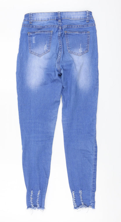 Womens UK Size S Girl Vivi Regular Fit Skinny Blue Jeans