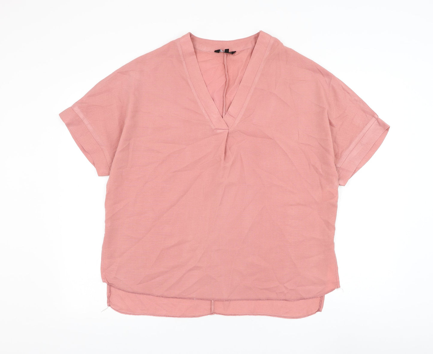 Womens UK Size 10 Peacocks Pink Basic Blouse