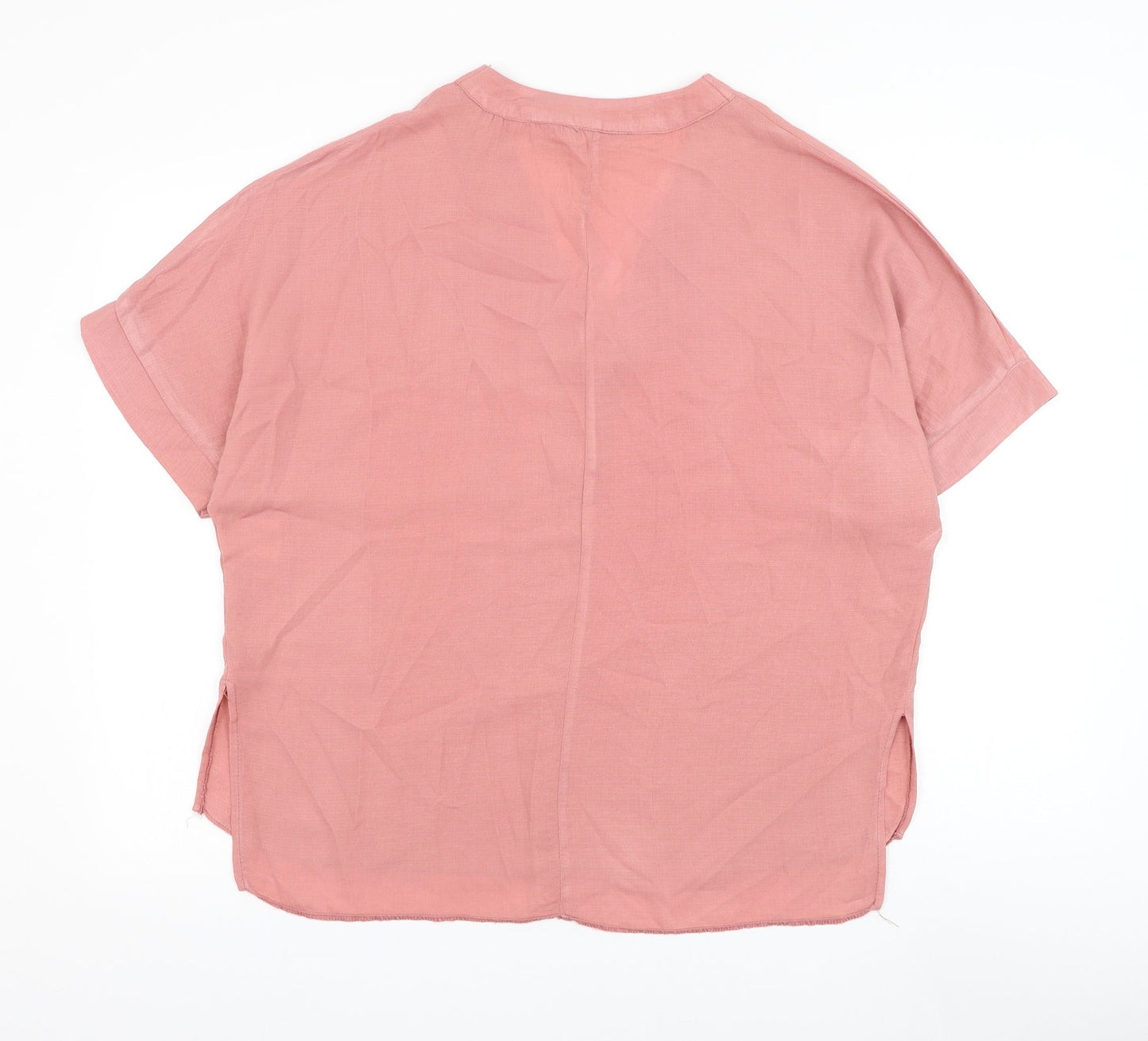 Womens UK Size 10 Peacocks Pink Basic Blouse