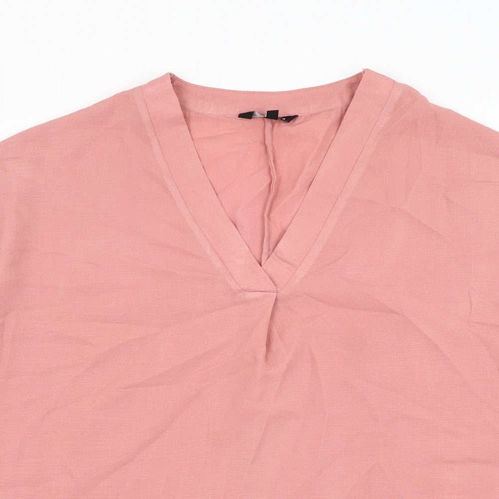 Womens UK Size 10 Peacocks Pink Basic Blouse