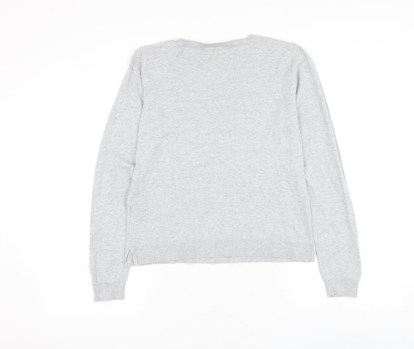 Womens UK Size S Oasis Grey Pullover Jumper