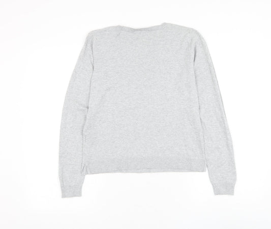 Womens UK Size S Oasis Grey Pullover Jumper