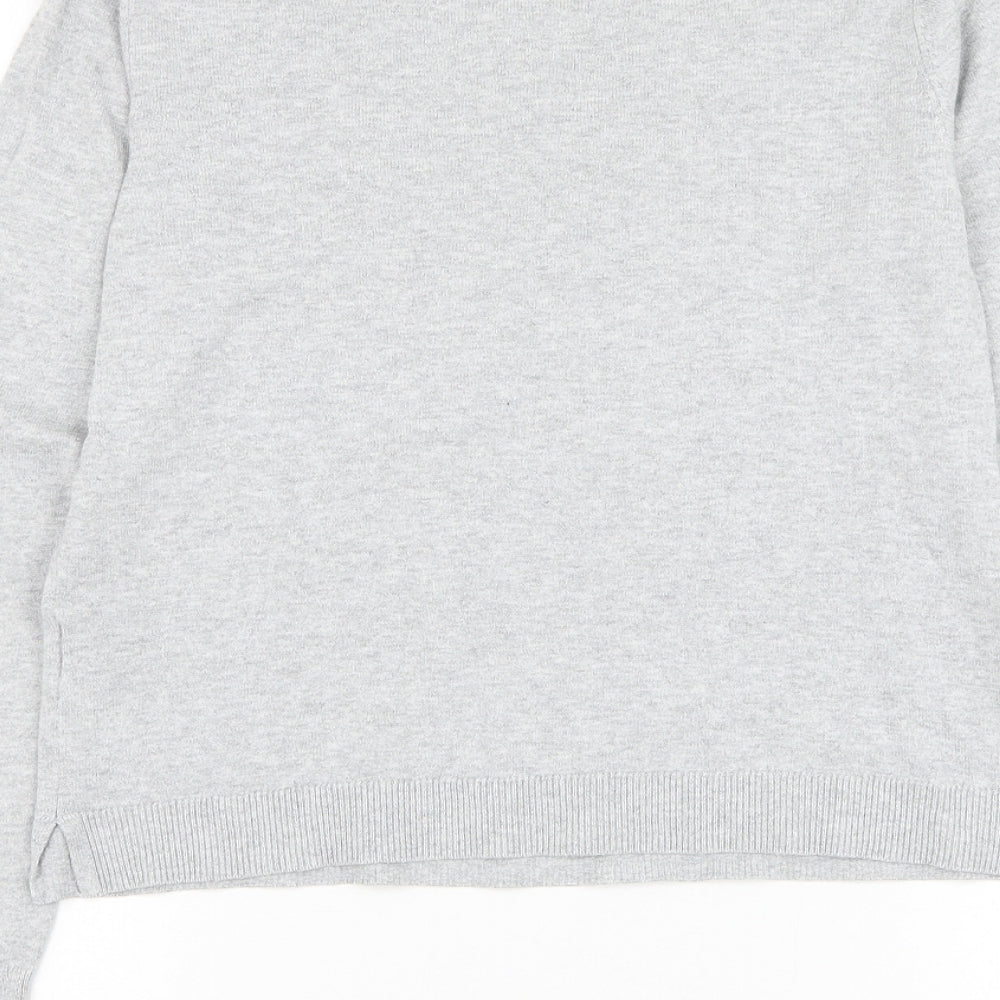 Womens UK Size S Oasis Grey Pullover Jumper