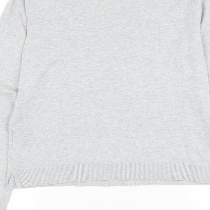 Womens UK Size S Oasis Grey Pullover Jumper