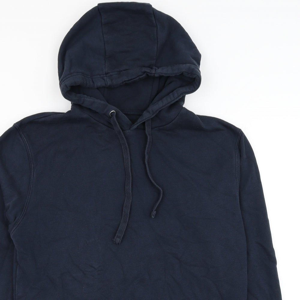 Mens UK Size S F&F Blue Pullover Hoodie