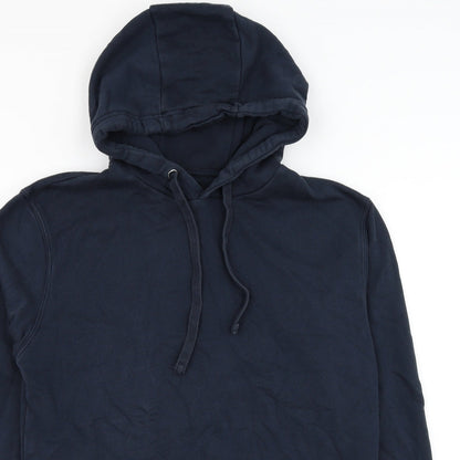 Mens UK Size S F&F Blue Pullover Hoodie