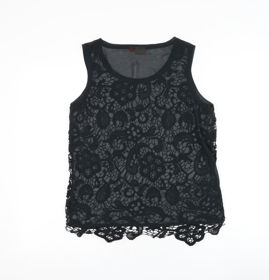 Womens UK Size 12 Only Black Basic Blouse