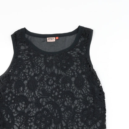 Womens UK Size 12 Only Black Basic Blouse