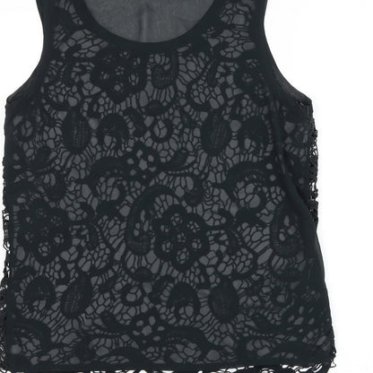 Womens UK Size 12 Only Black Basic Blouse