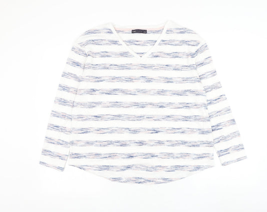 Womens UK Size 14 Marks and Spencer White Pullover Jumper