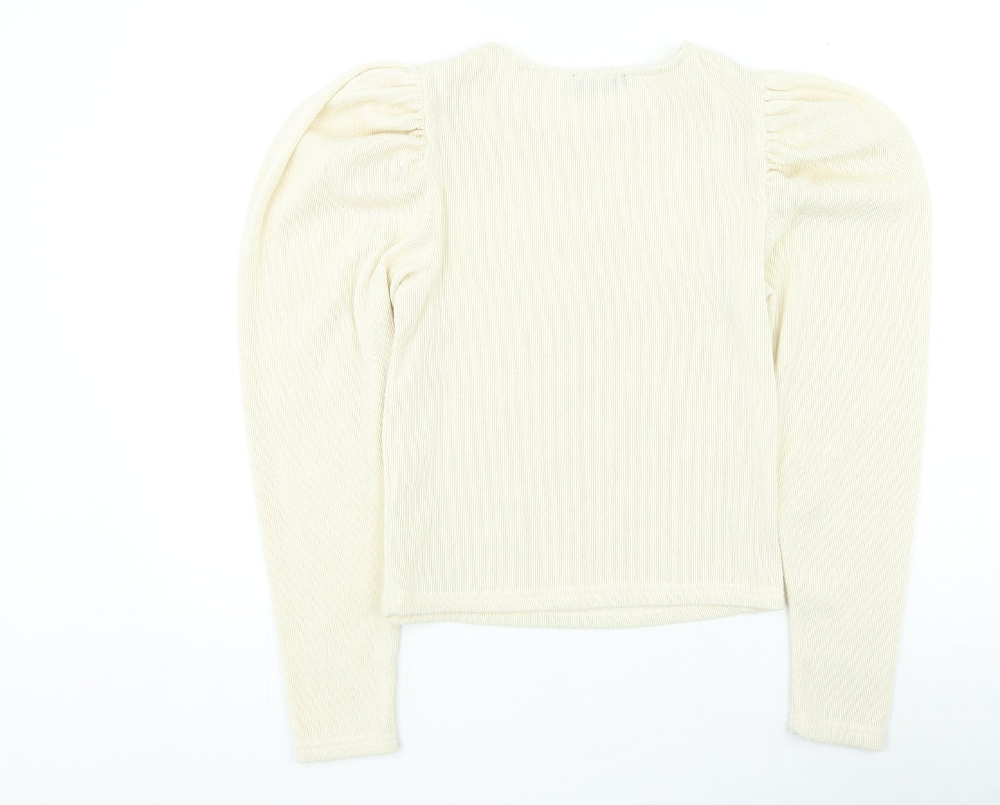 Womens UK Size S Zara Beige Pullover Jumper