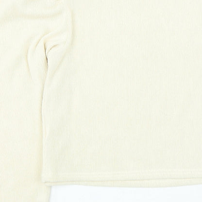 Womens UK Size S Zara Beige Pullover Jumper