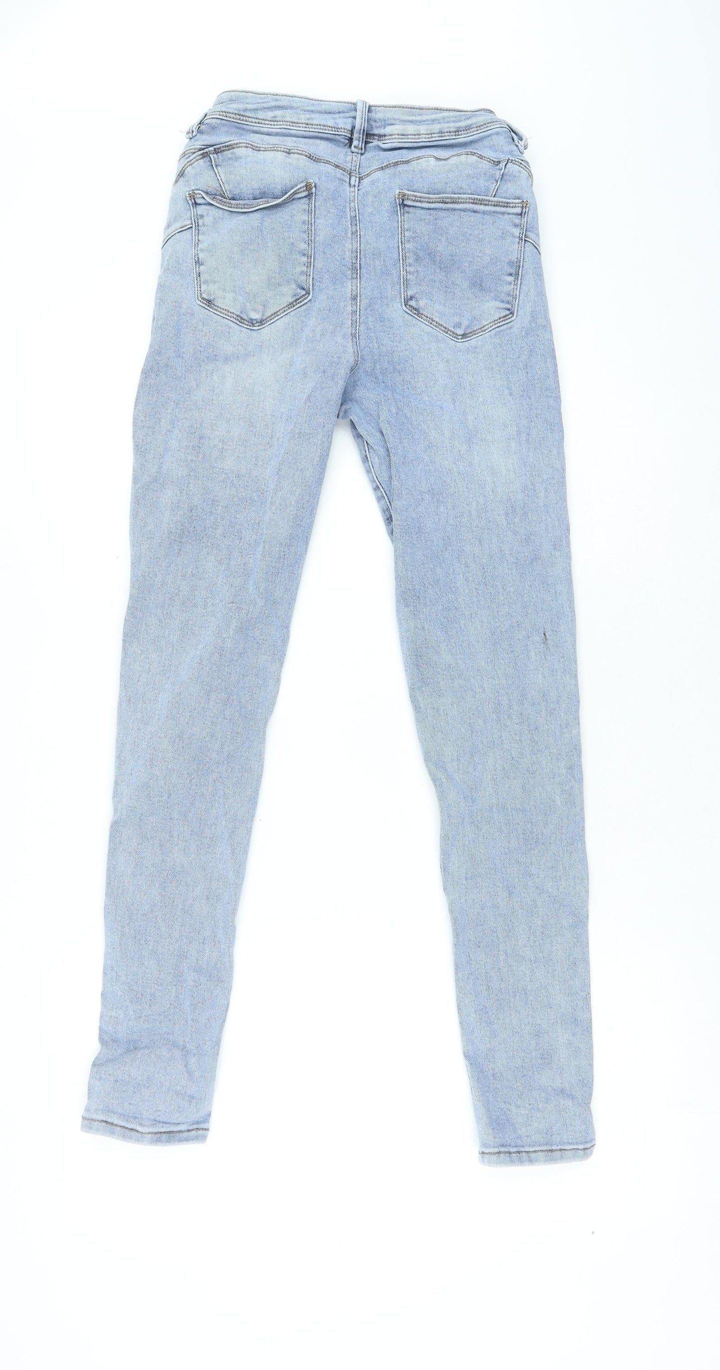 Womens UK Size 28 in Preworn Regular Fit Skinny Blue Jeans