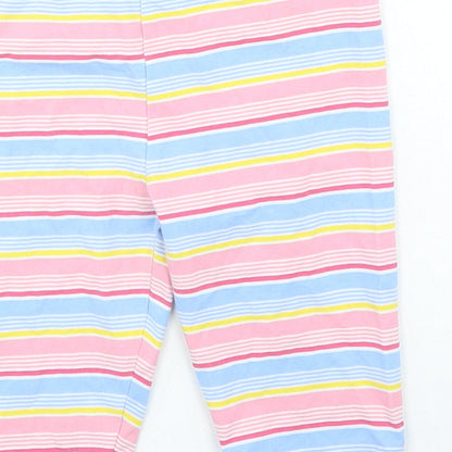 Dunnes Stores Girls Multicoloured Striped Cotton Jegging Trousers Size 9 Months Regular Pullover