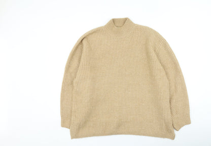 Womens UK Size L New Look Brown Pullover Jumper