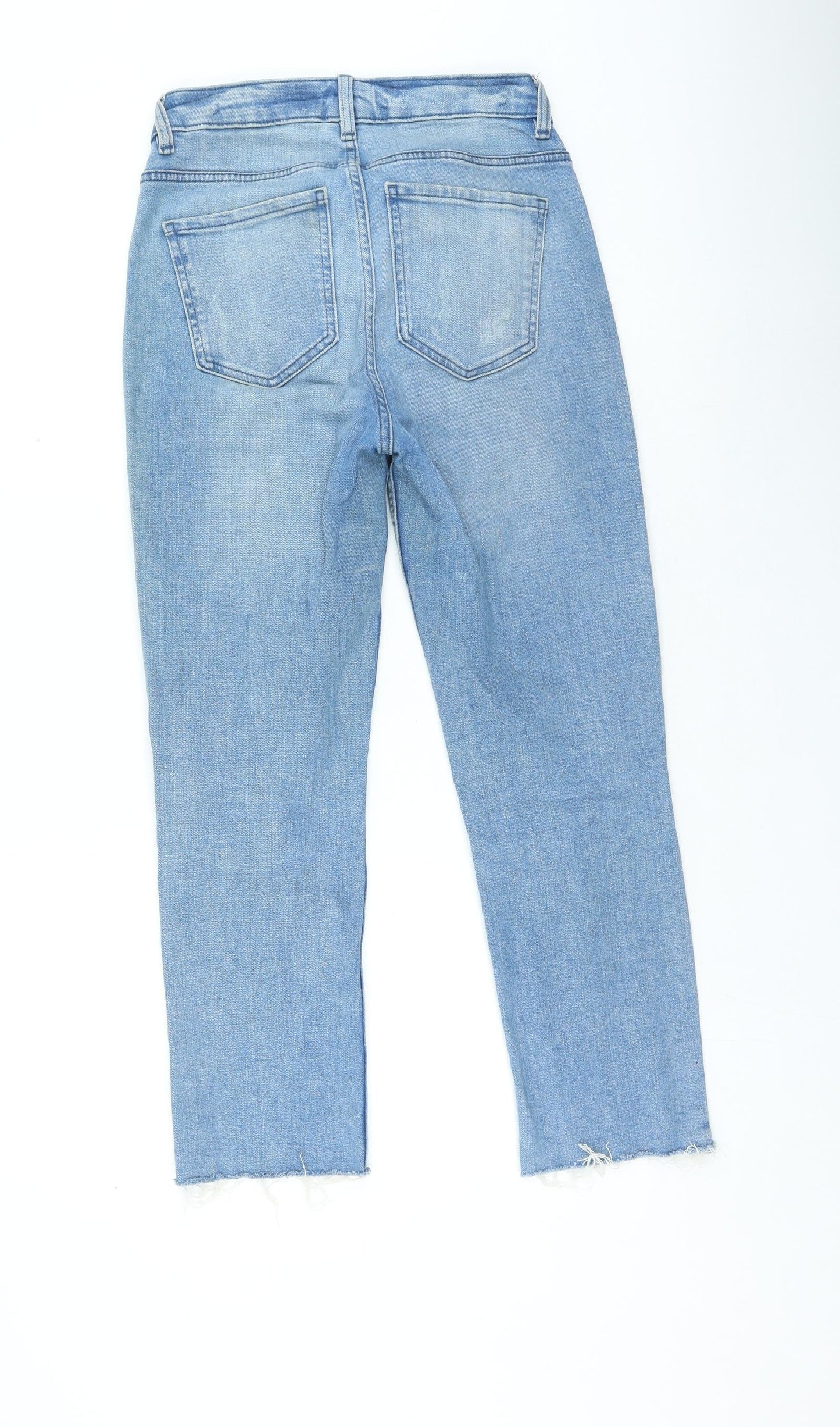 Womens UK Size 10 Preworn Regular Fit Straight Blue Jeans