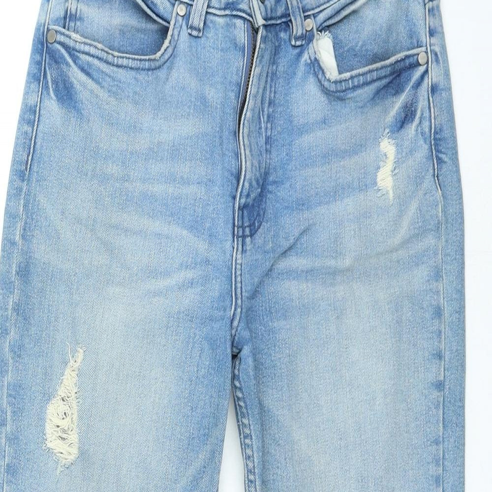 Womens UK Size 10 Preworn Regular Fit Straight Blue Jeans