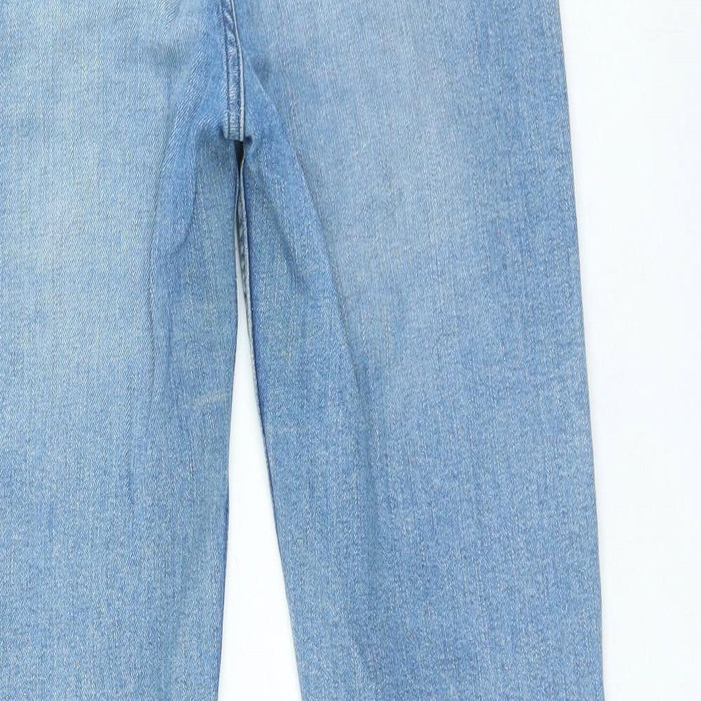 Womens UK Size 10 Preworn Regular Fit Straight Blue Jeans