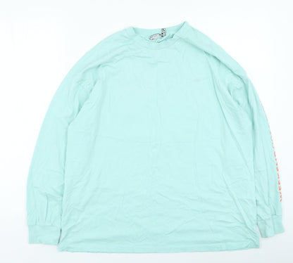 Womens UK Size 10 ASOS Green Basic T-Shirt