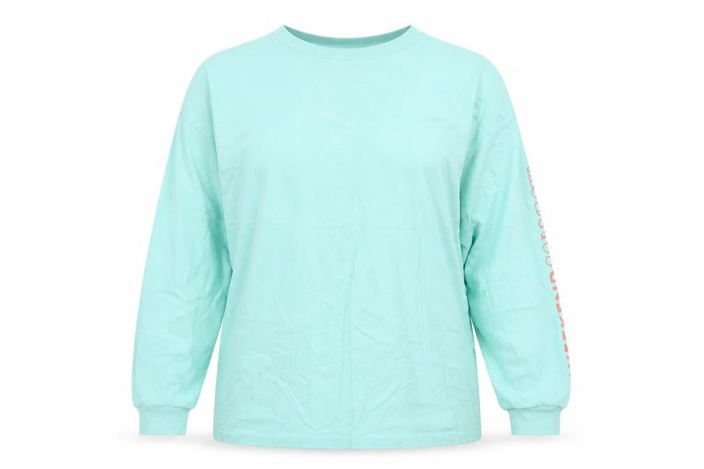 Womens UK Size 10 ASOS Green Basic T-Shirt