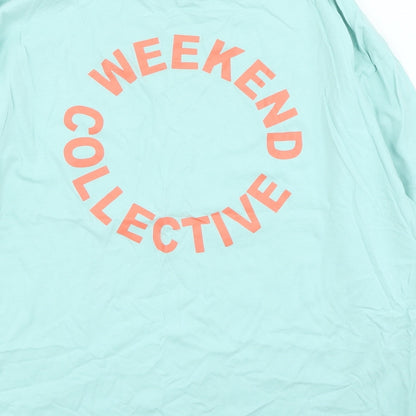 Womens UK Size 10 ASOS Green Basic T-Shirt