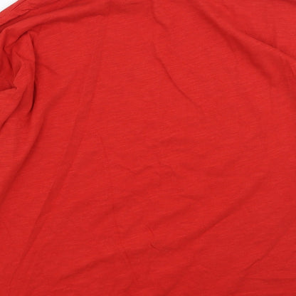 Womens UK Size 12 New Look Red Basic T-Shirt